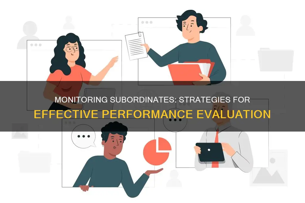 how to monitor subordinates performance