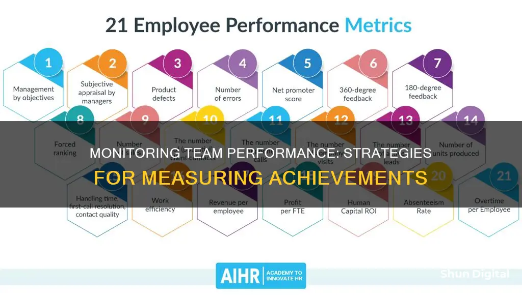 how to monitor team performance and achievements