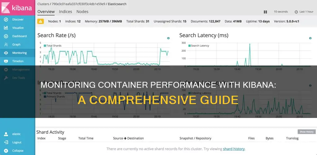 how to monitor the container performance in kibana