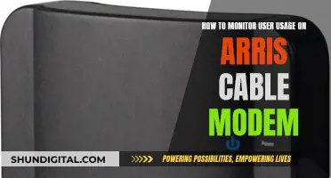 Monitoring User Activity on Arris Cable Modems