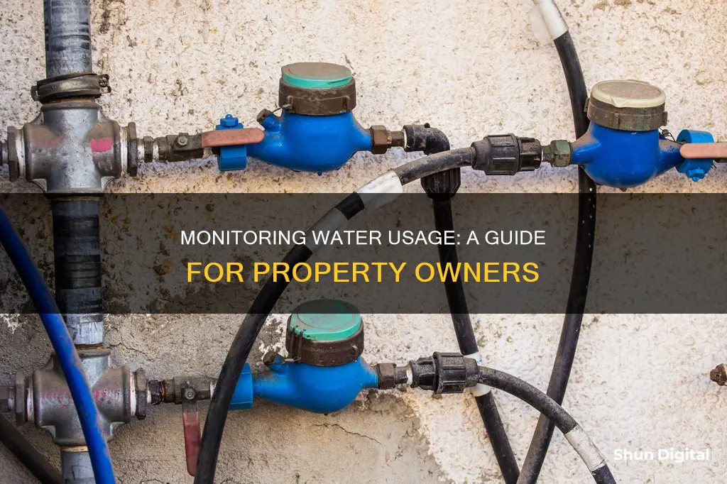 how to monitor water usage on property