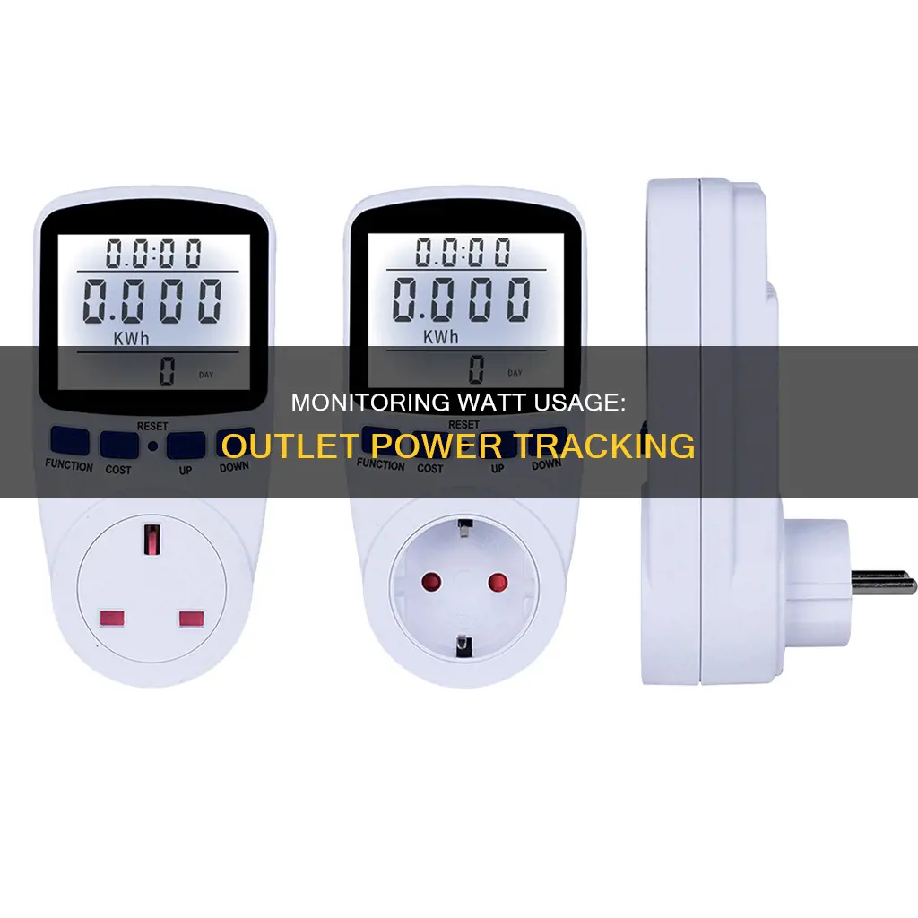 how to monitor watt usage at outlet