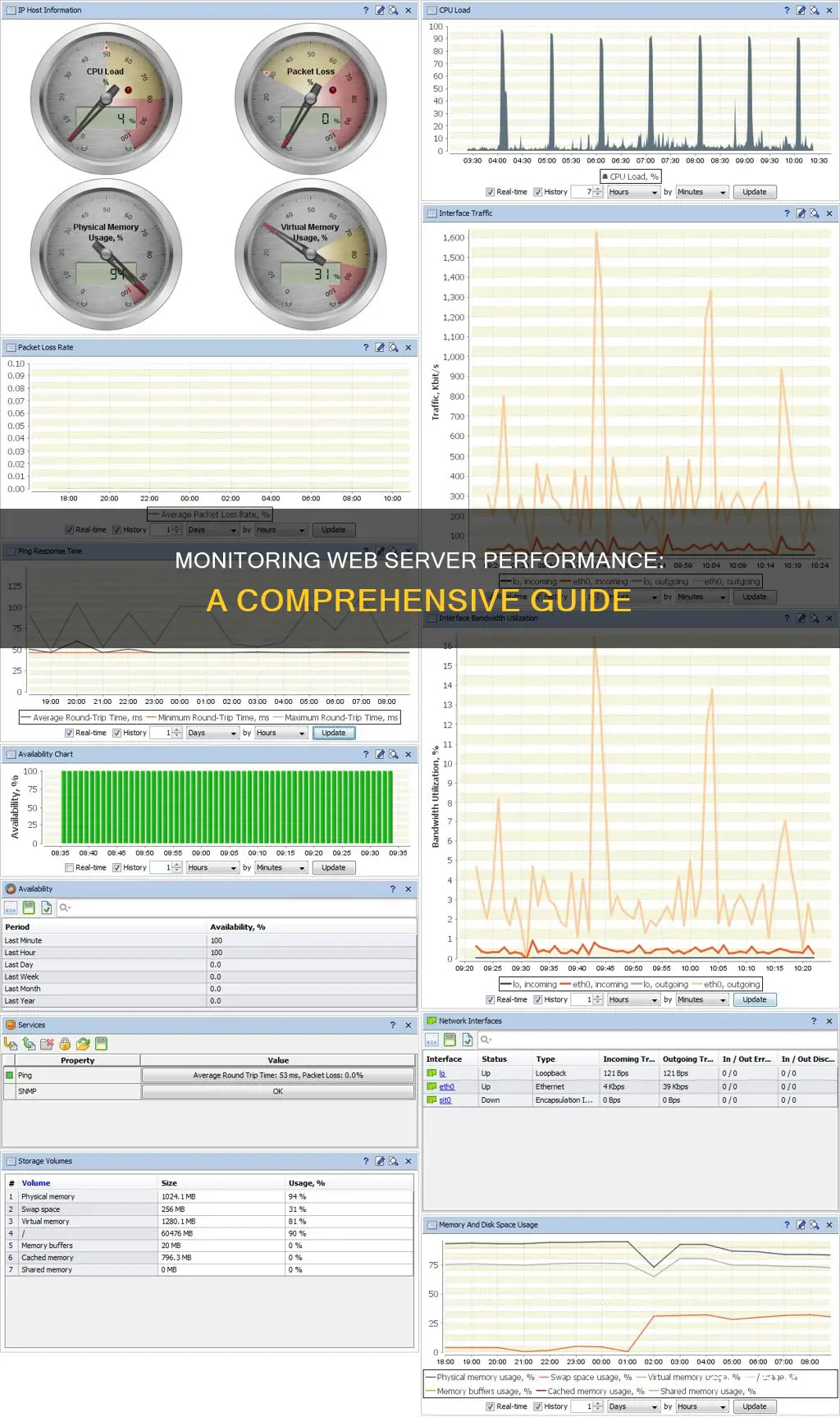 how to monitor web server performance