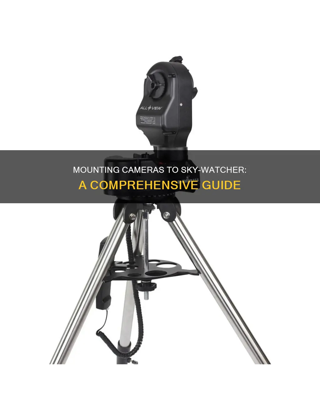 how to mount a camera to sky watcher