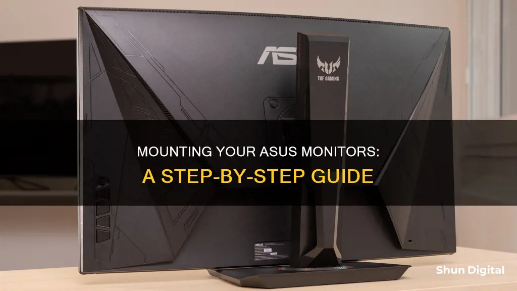 how to mount asus monitors