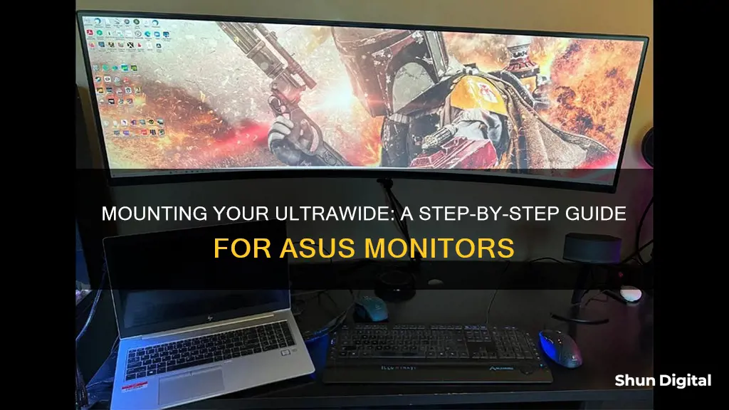 how to mount asus ultrawide monitor