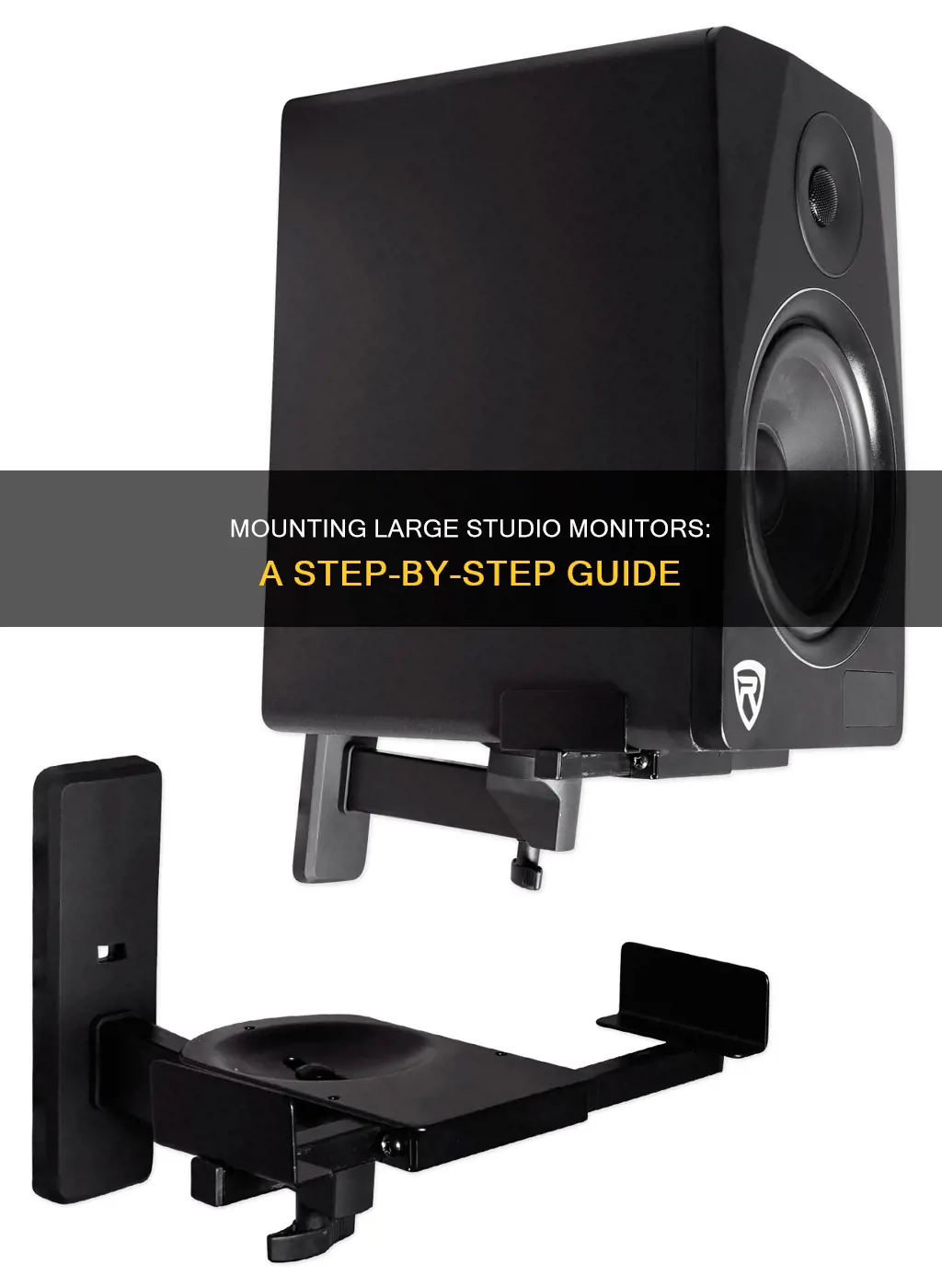 how to mount large studio monitor