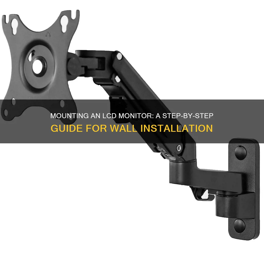 how to mount lcd monitor on wall