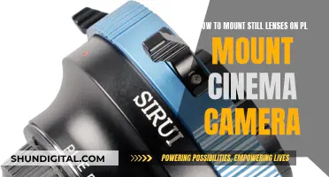 Mounting Still Lenses: PL-Mount Cinema Camera Compatibility