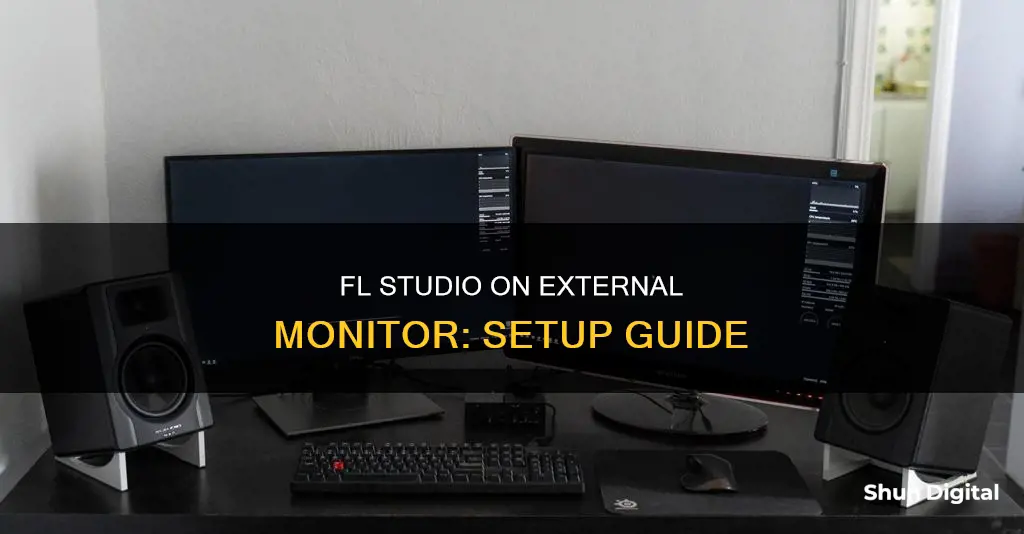 how to move fl studio to external monitor