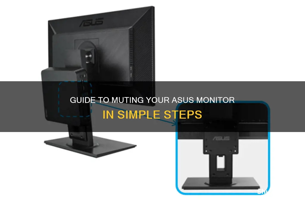 how to mute asus monitor