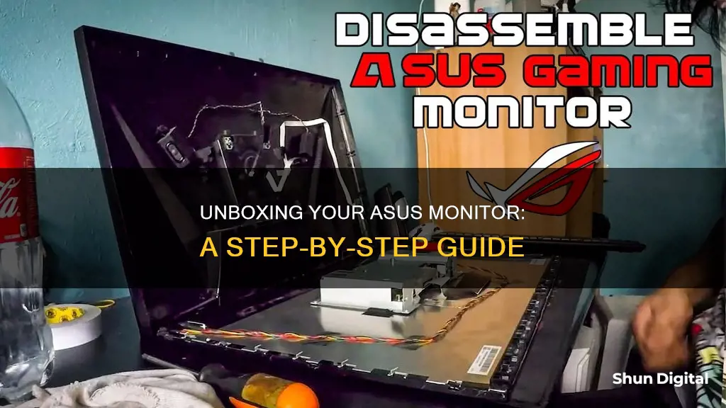 how to open a asus monitor