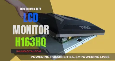 Opening the Acer LCD Monitor H163HQ: Step-by-Step Guide