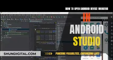 Opening Android Device Monitor in Android Studio