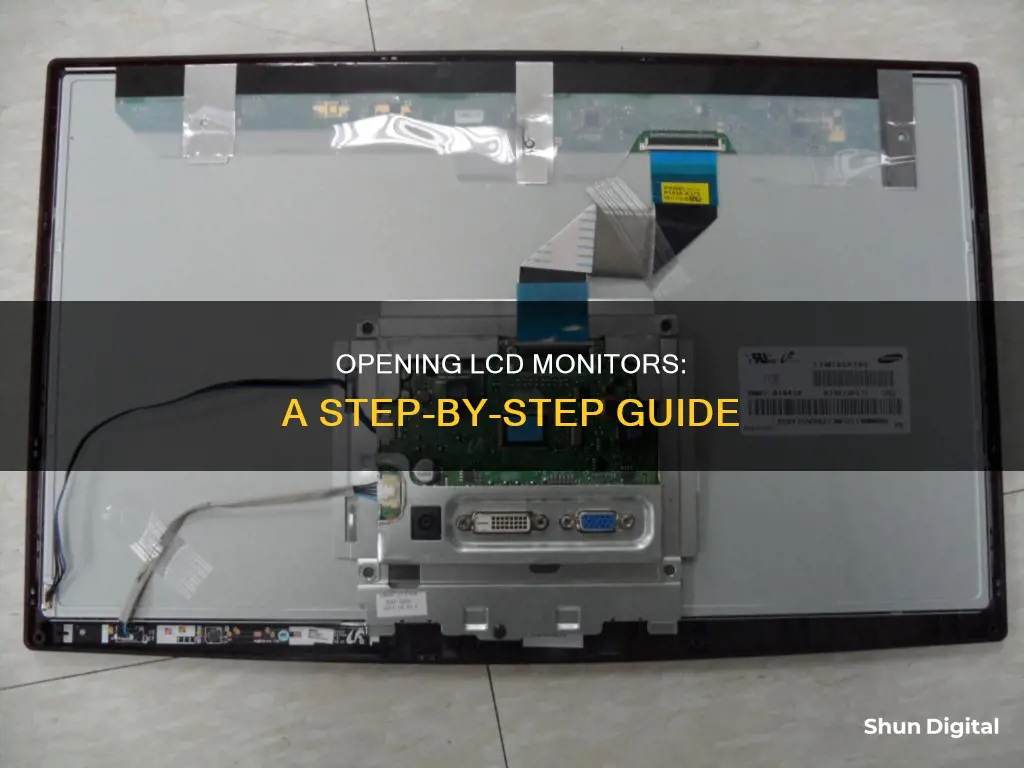 how to open lcd monitor