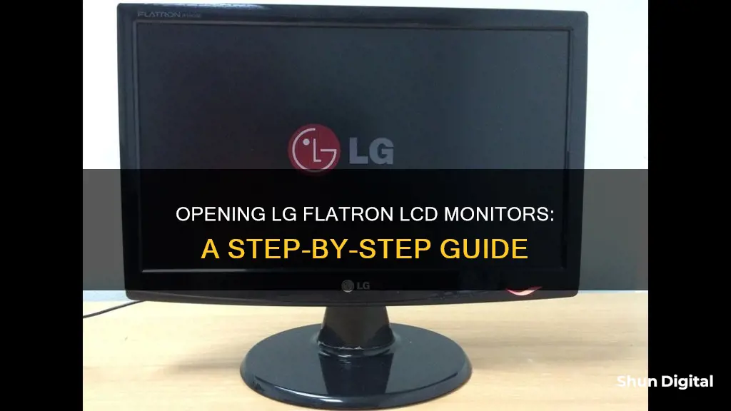 how to open lg flatron lcd monitor