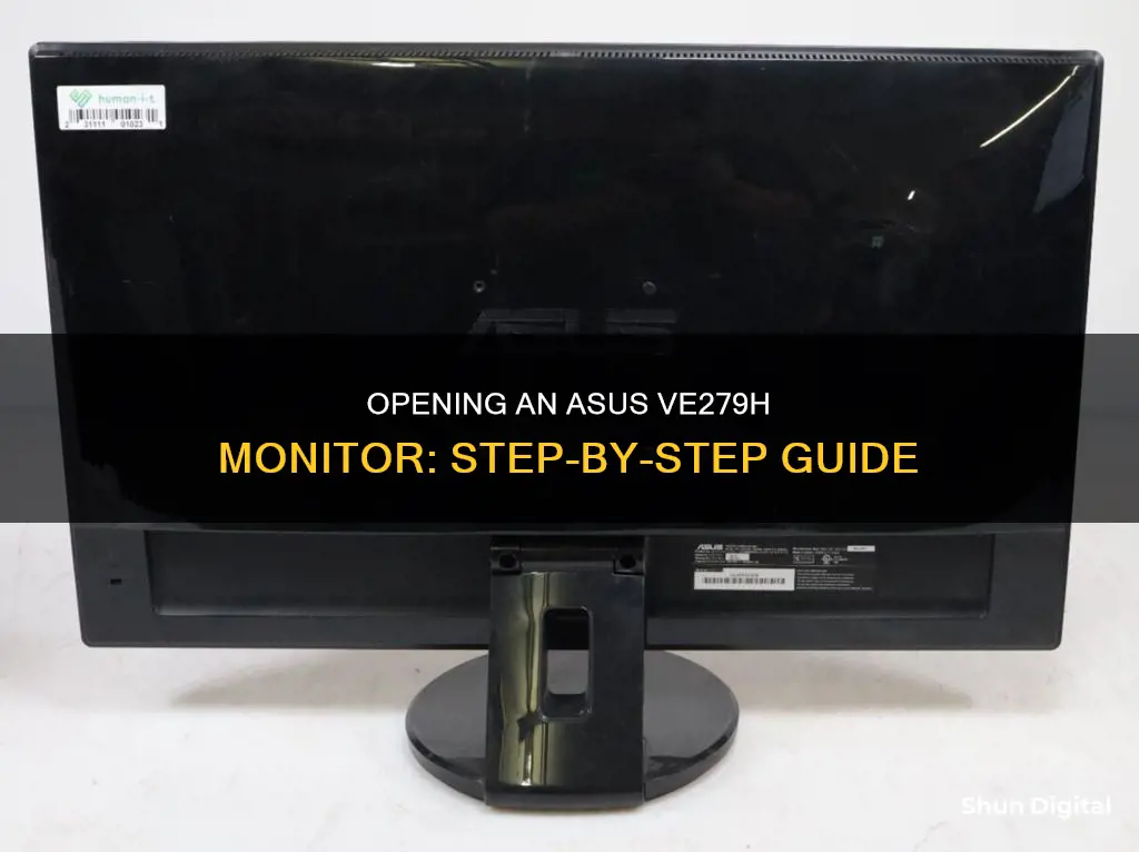 how to open open a asus monitor ve2h88