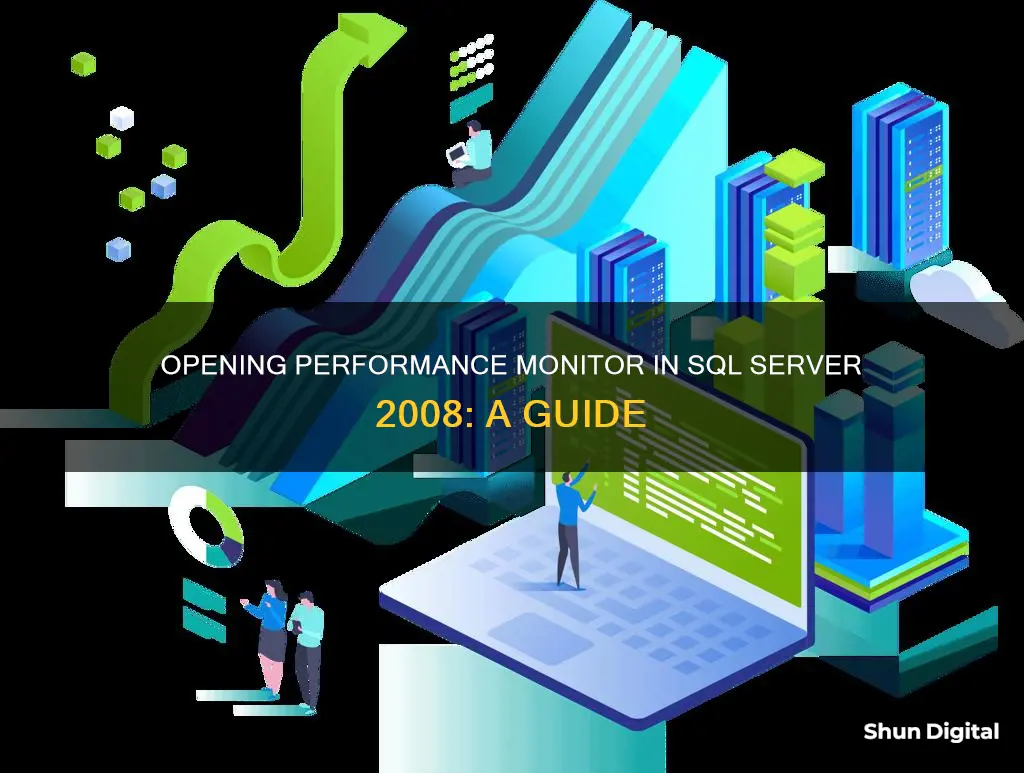 how to open performance monitor in sql server 2008