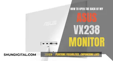 Opening the Back of an Asus VX238 Monitor