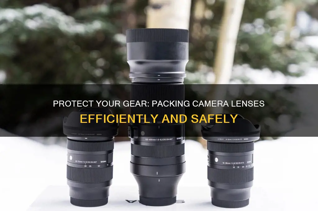 how to pack camera lenses