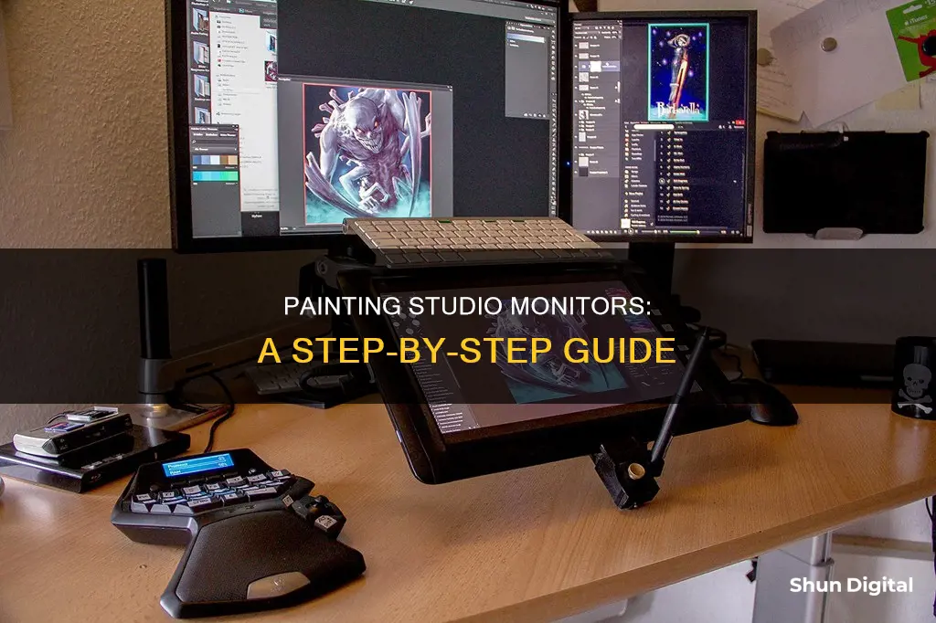 how to paint studio monitors