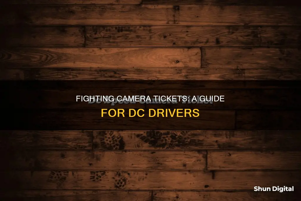 how to pay a camera ticket in dc