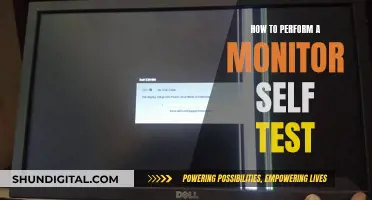 Performing a Monitor Self-Test: Quick and Easy Steps