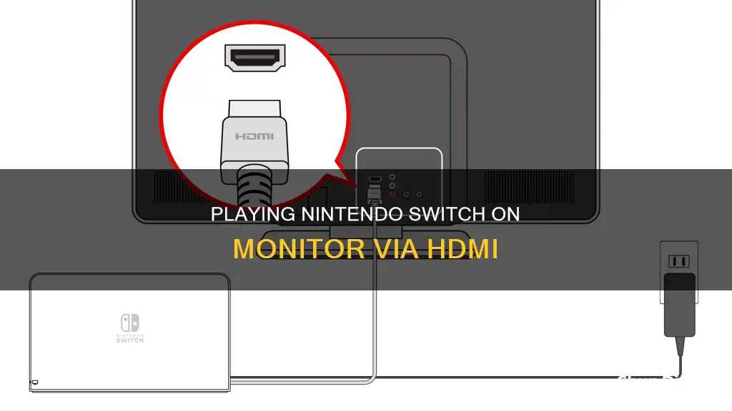 how to play nintedno switch hdmi on monitor