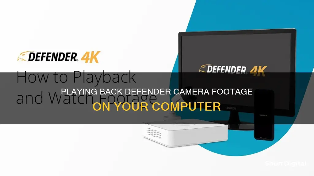 how to playback defender camera on computer