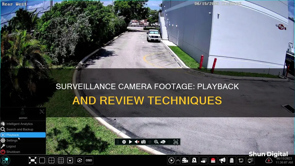 how to playback surveillance cameras