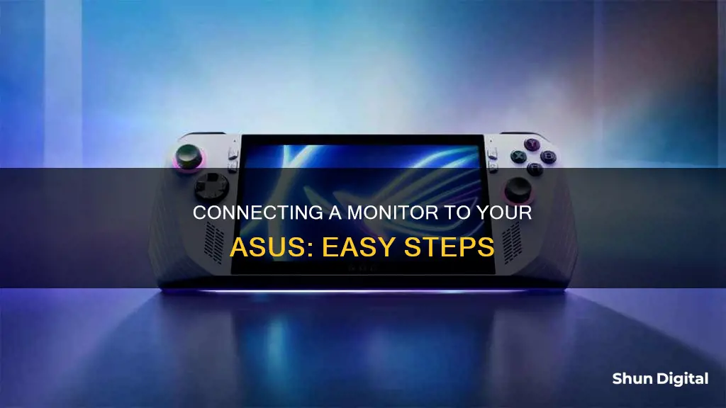 how to plug a monitor to a asus