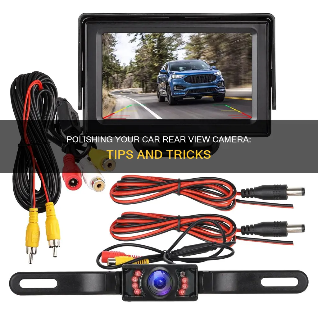 how to polish car rear camera