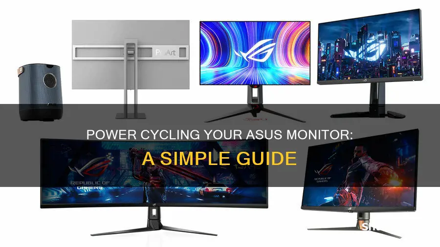 how to power cycle asus monitor