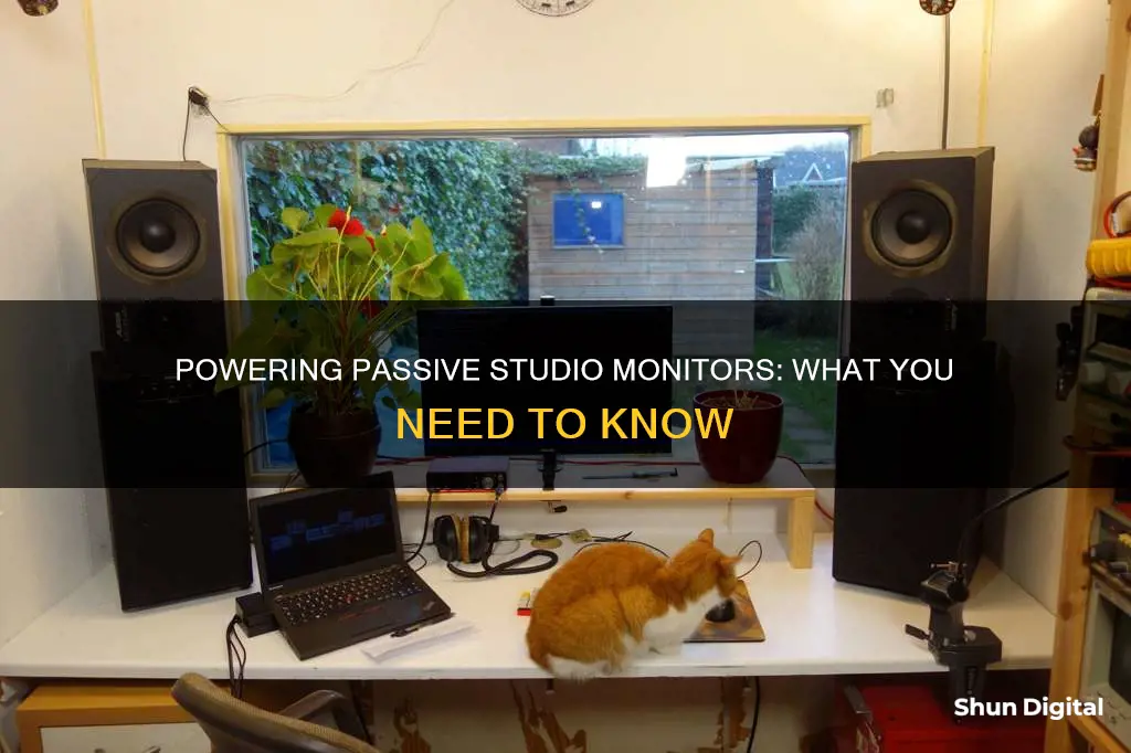 how to power passive studio monitors