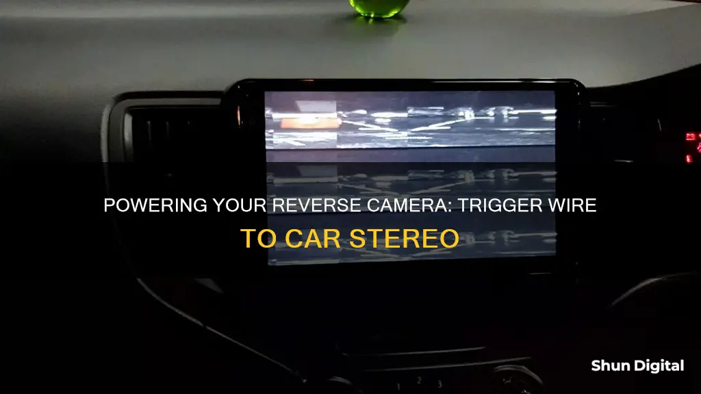 how to power reverse camera to car stereo trigger wires