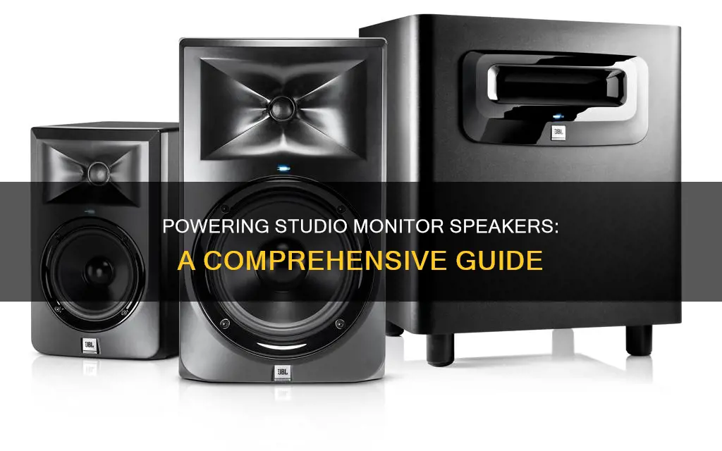 how to power studio monitor speakers