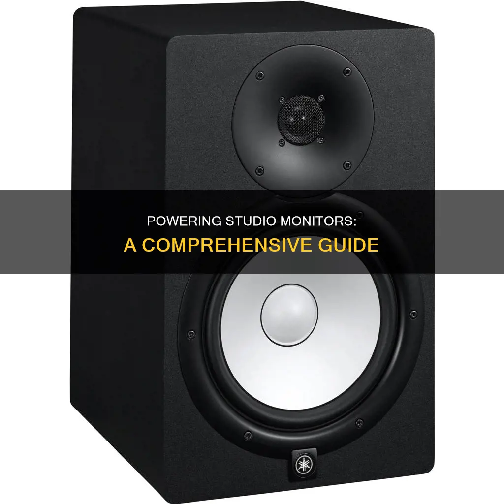 how to power studio monitors