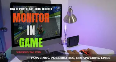 Prevent Monitor Switching During Gaming Sessions