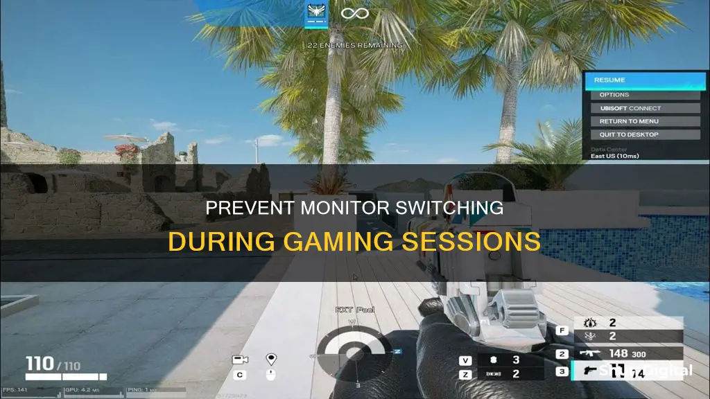 how to prevent switching to other monitor in game