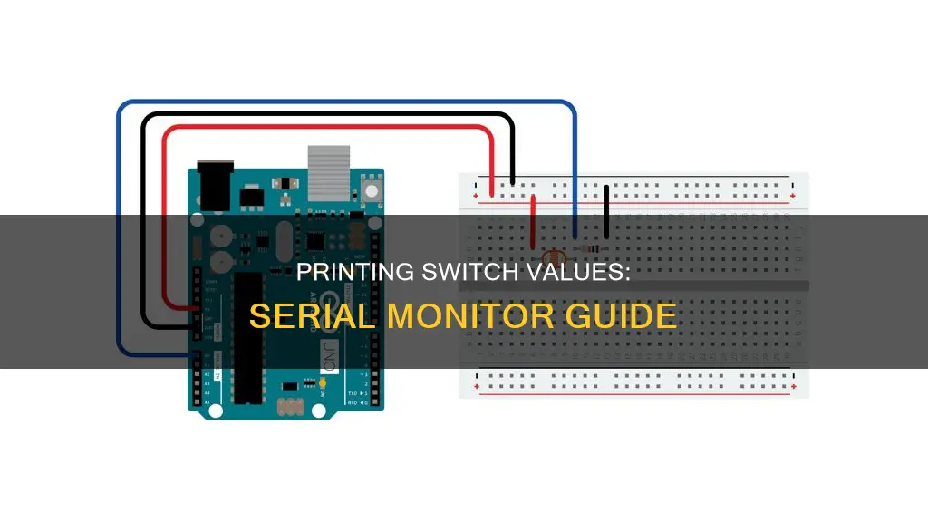 how to print switch value to serial monitor