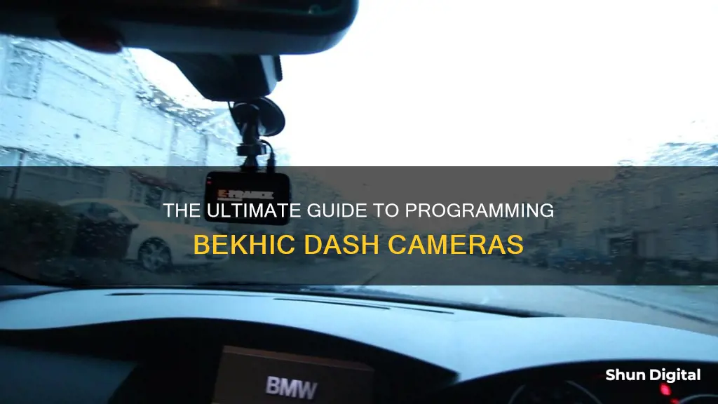 how to program bekhic dash camera for cars