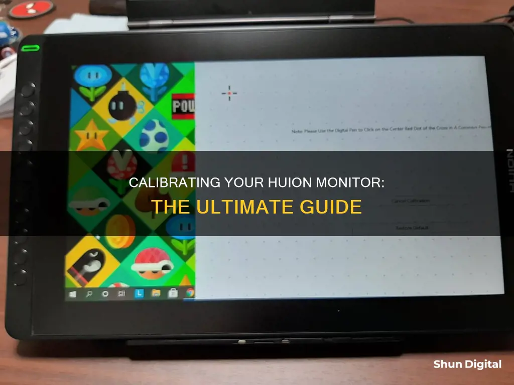 how to properly calibrate a huion monitor