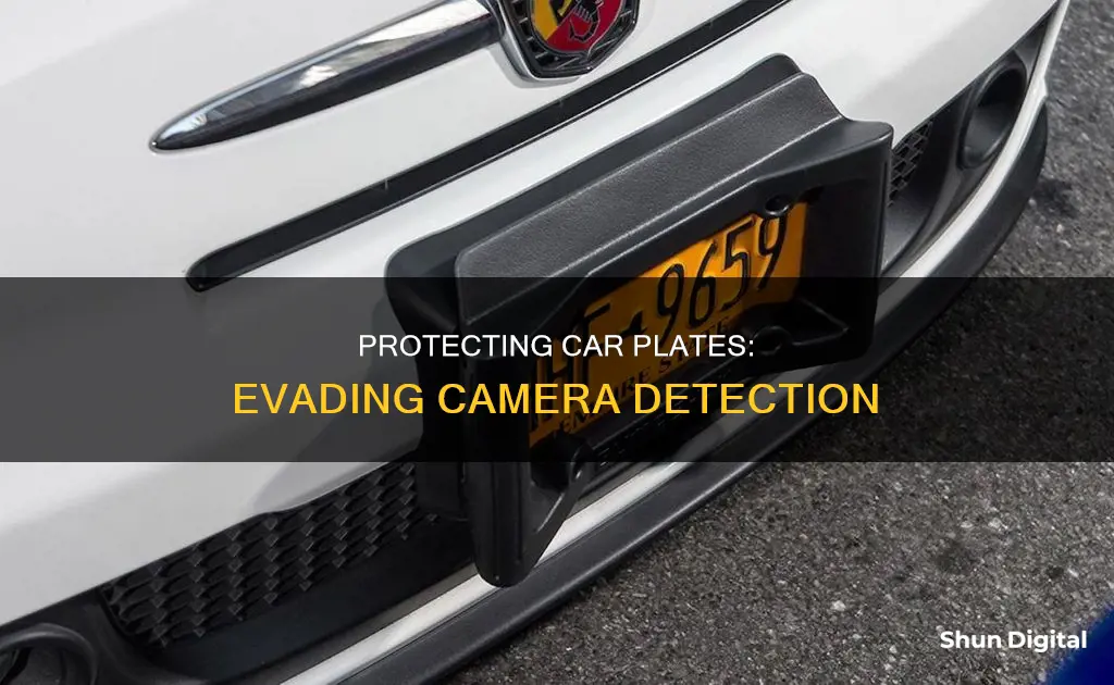 how to protect car plate from cameras