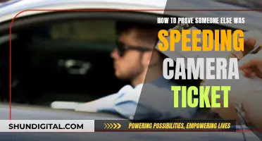 Evading Speeding Camera Tickets: Proving Someone Else Was Driving