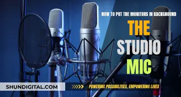 Positioning Monitors Behind Studio Mics: A Guide