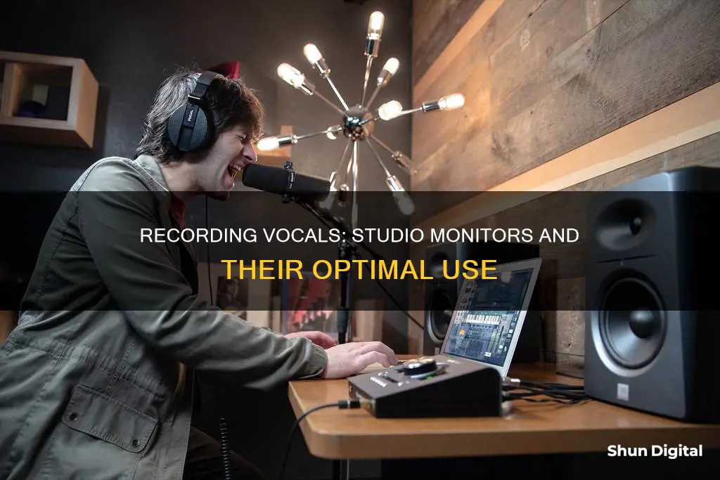 how to record vocals with studio monitors