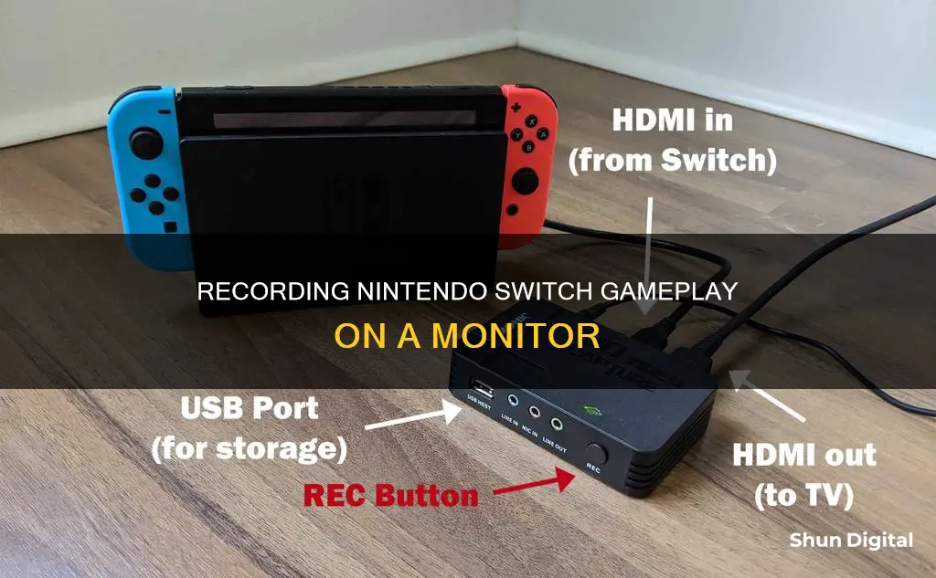 how to record your nintendo switch when plugged into monitor