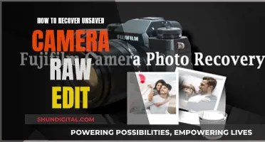 Easy Fix: Recovering Unsaved Camera Raw Edits