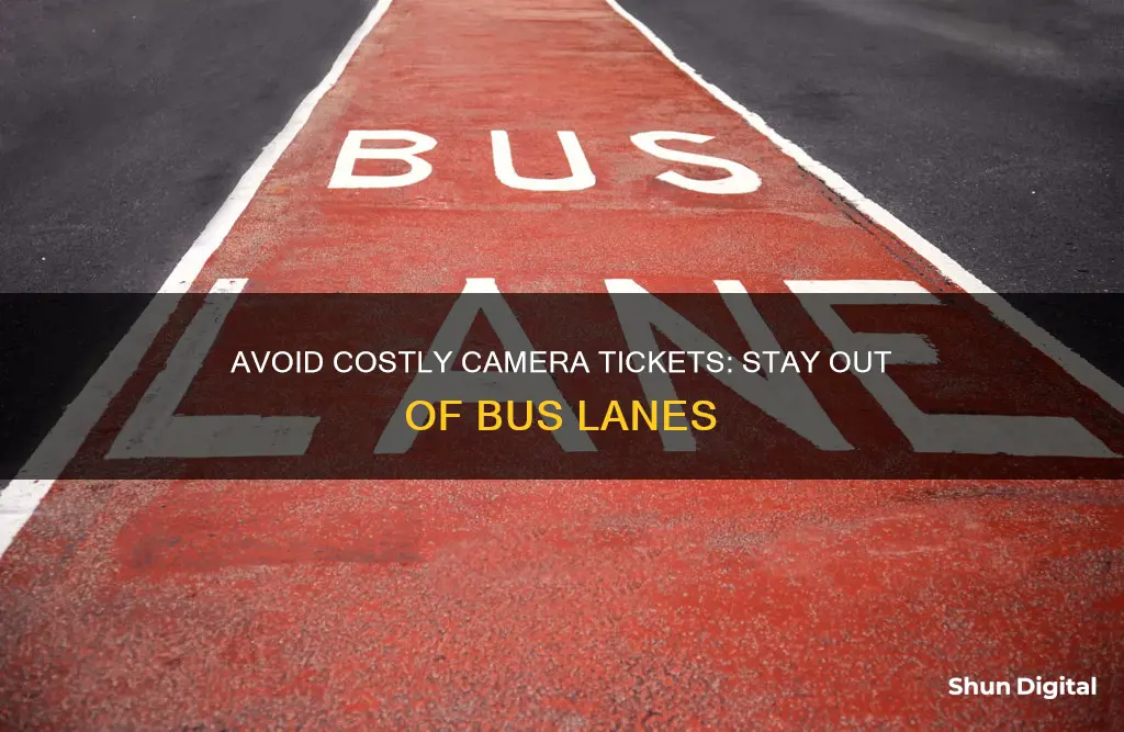 how to reduce bus lane camera tickets