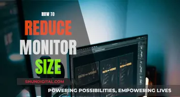 Adjusting Screen Size: Reducing Monitor Display for Better Viewing